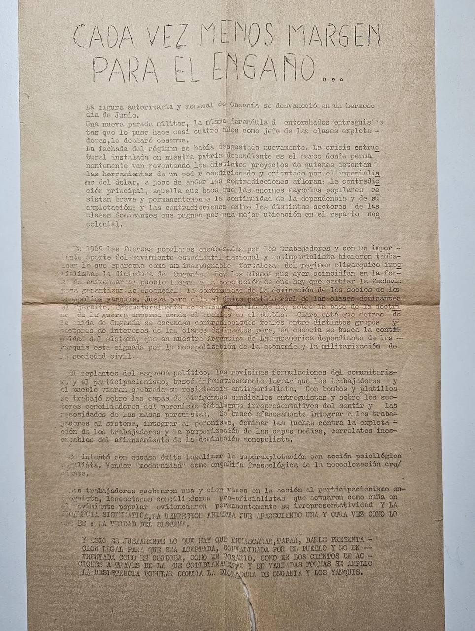 Cada vez menos margen para el engaño